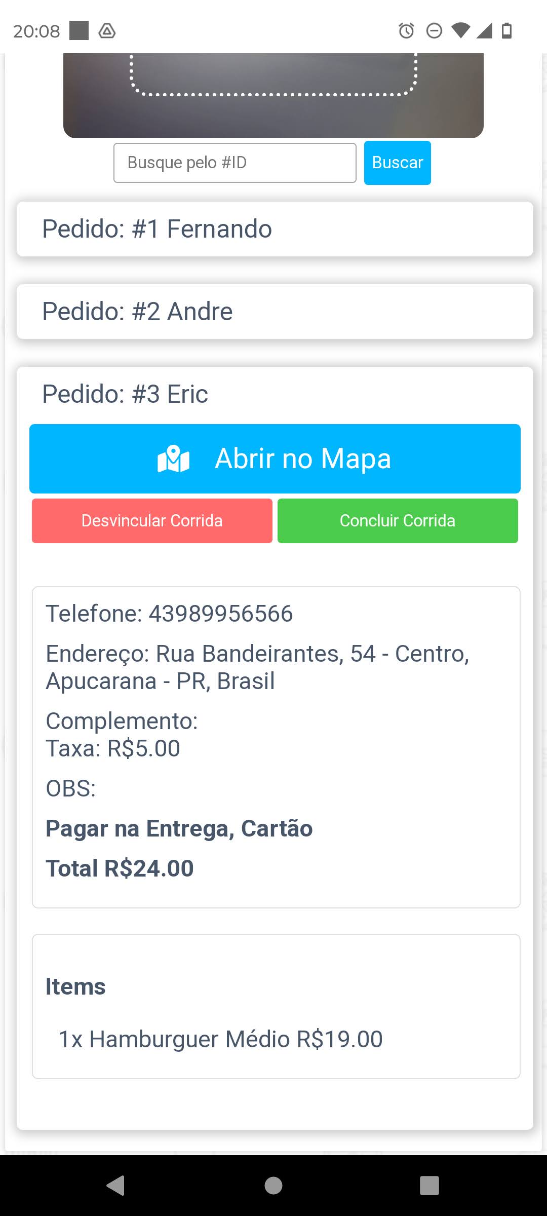 Imagem do painel financeiro